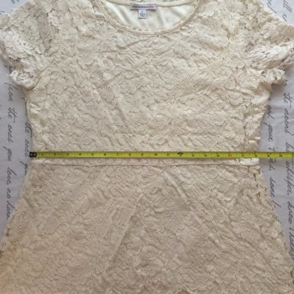 Ivory Lace Top Izaac Mizrah Live - Picture 3 of 8